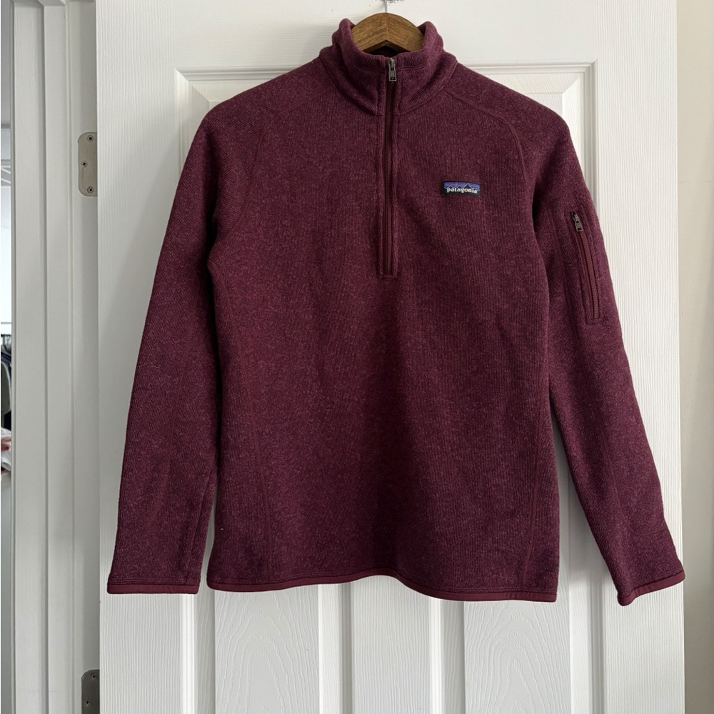 Patagonia Burgundy Quarter-Zip Pullover
